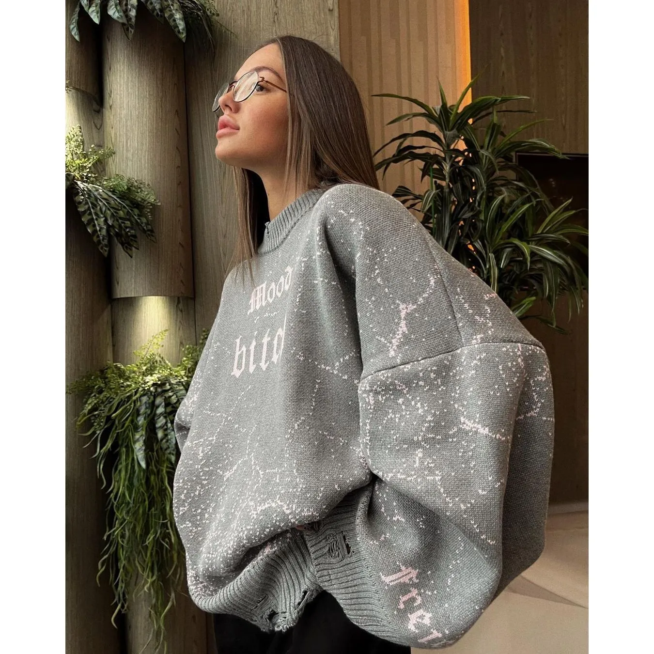 Streetwear Knitted Pullover Sweater