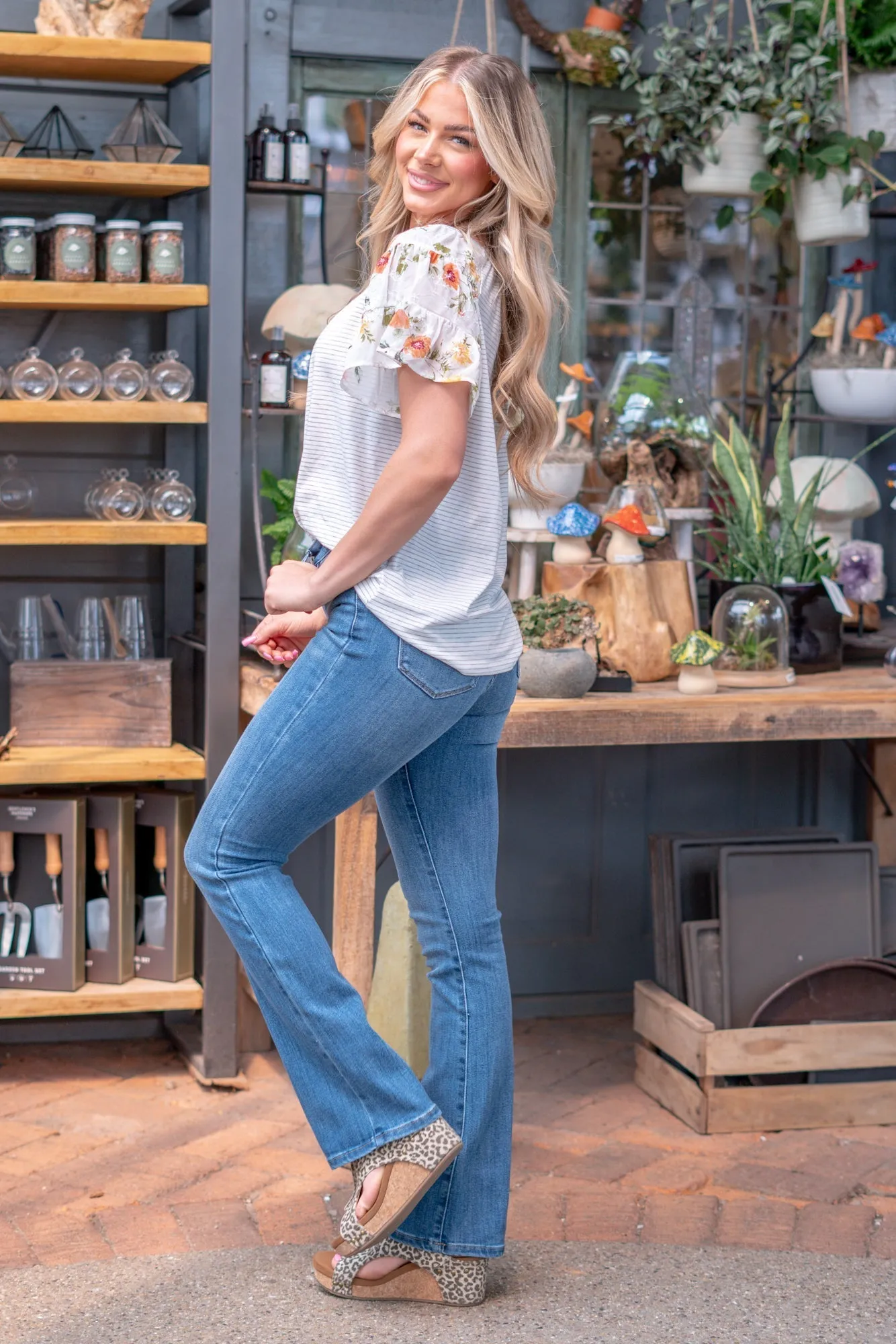 Sun Kissed High Rise Boot Cut