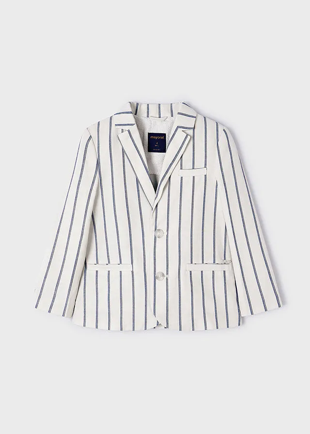 Sunday Best Striped Jacket in Navy