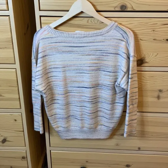 Sundays Anthropologie Multicolored Striped Heathered Sweater Size Extra Small