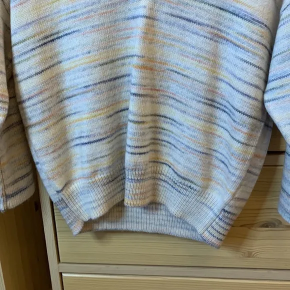 Sundays Anthropologie Multicolored Striped Heathered Sweater Size Extra Small