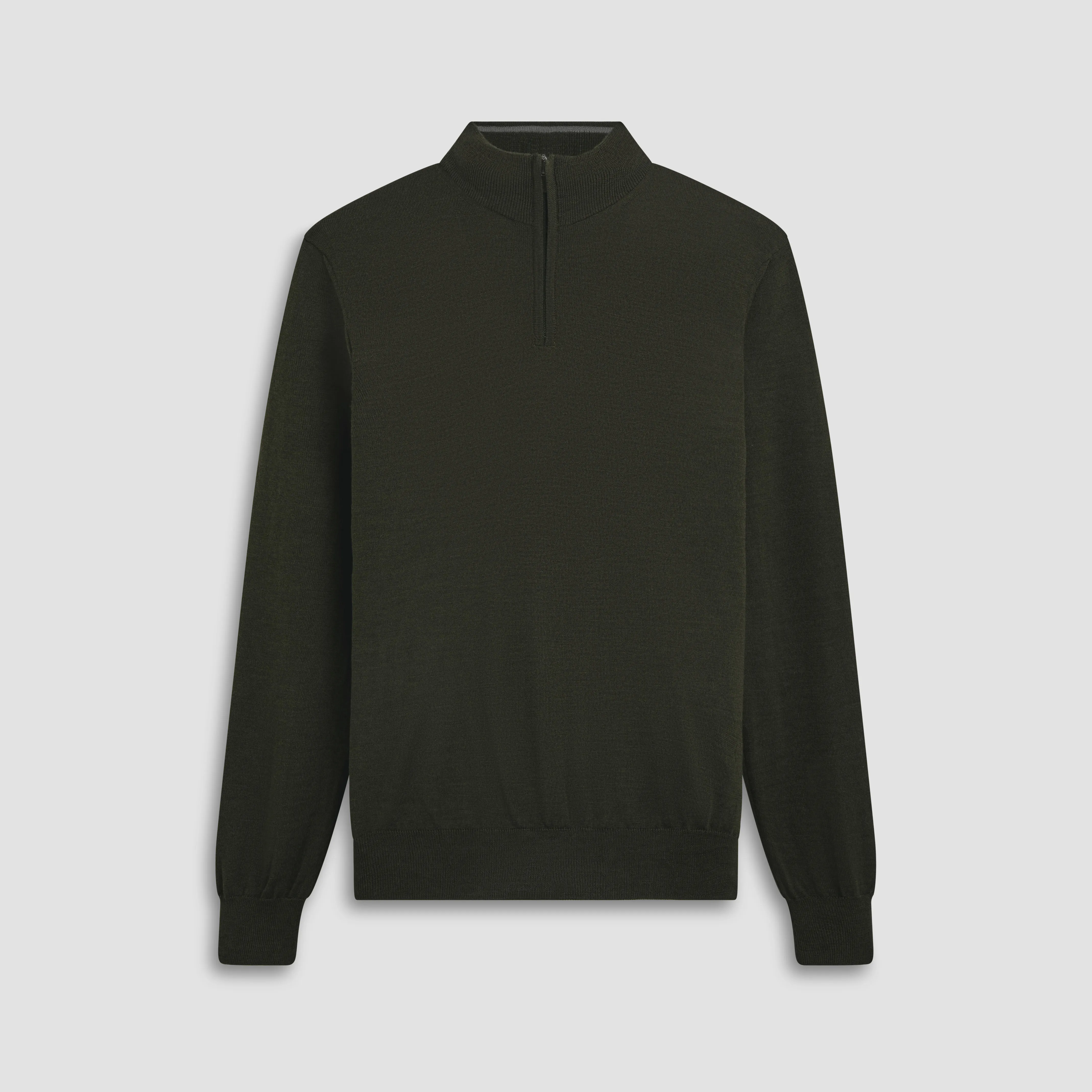 Super Merino Solid Quarter Zip Sweater