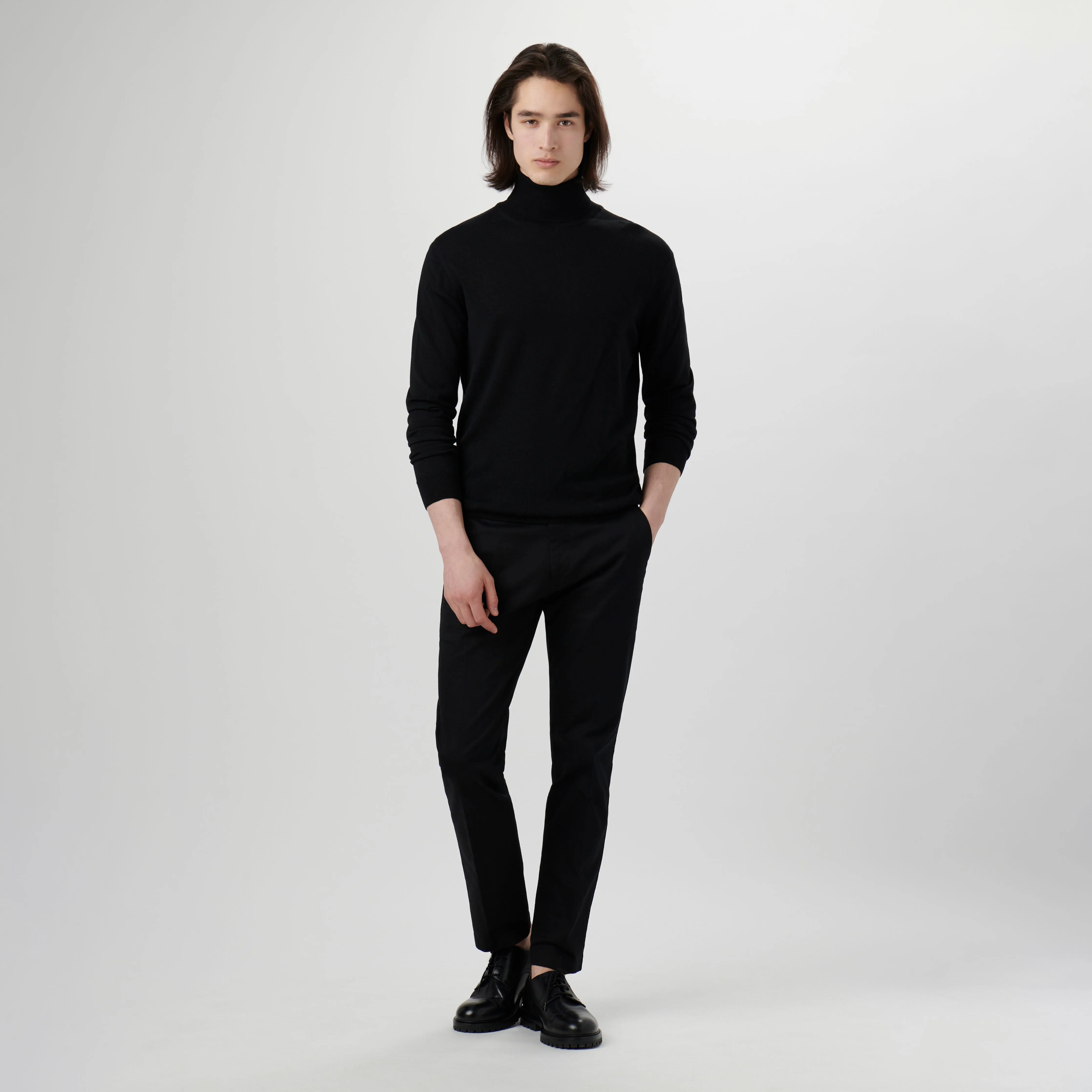 Super Merino Solid Turtleneck Sweater