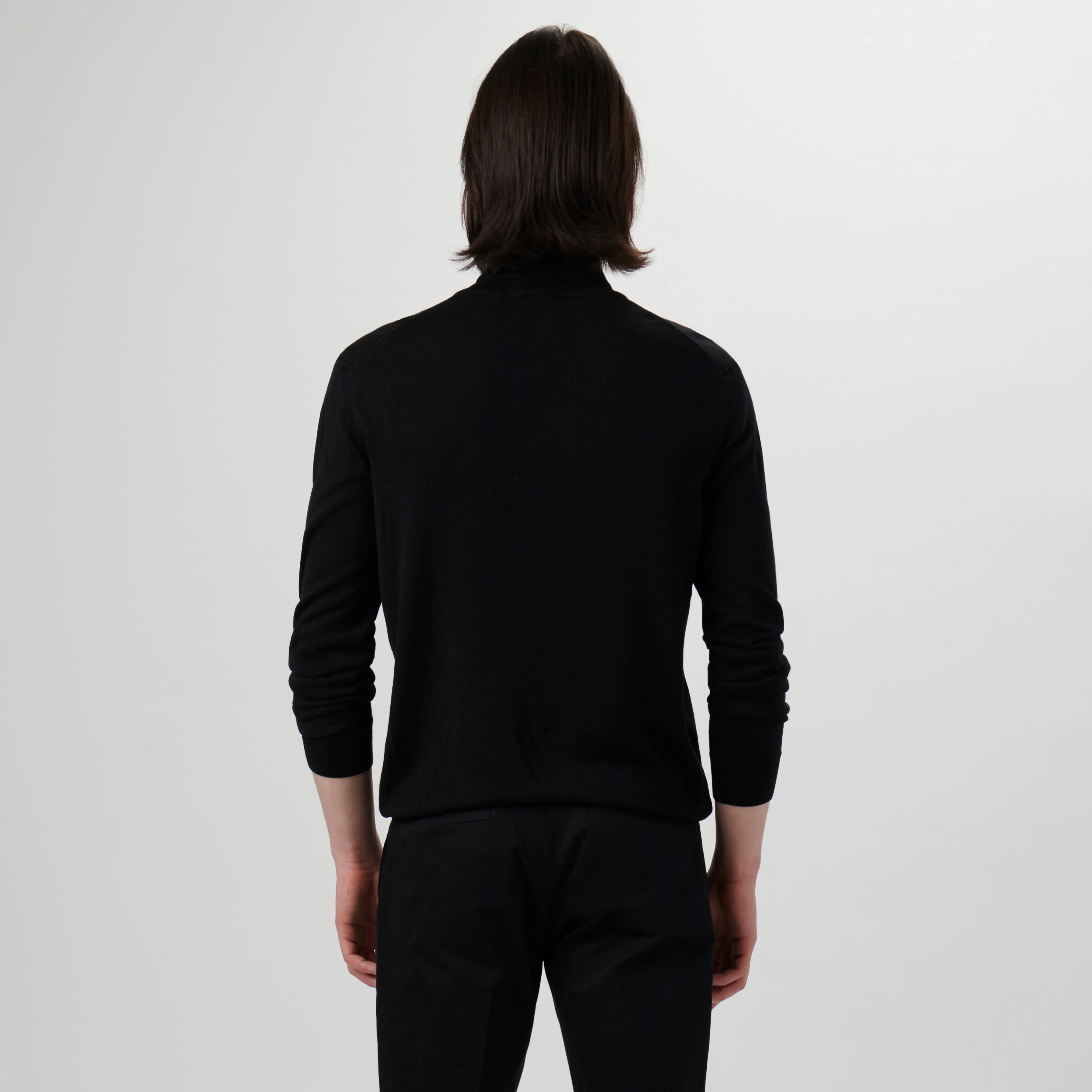 Super Merino Solid Turtleneck Sweater
