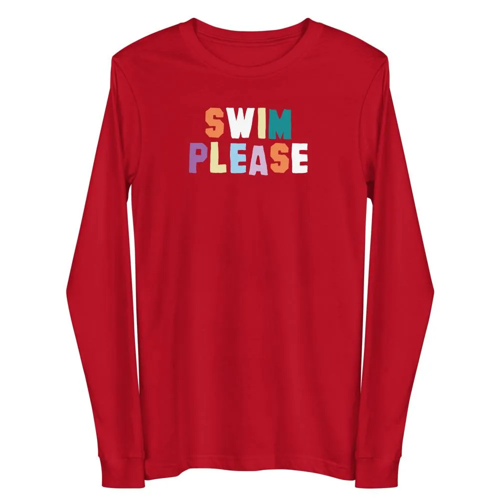 Swimmer Long Sleeve Tee Swim Please