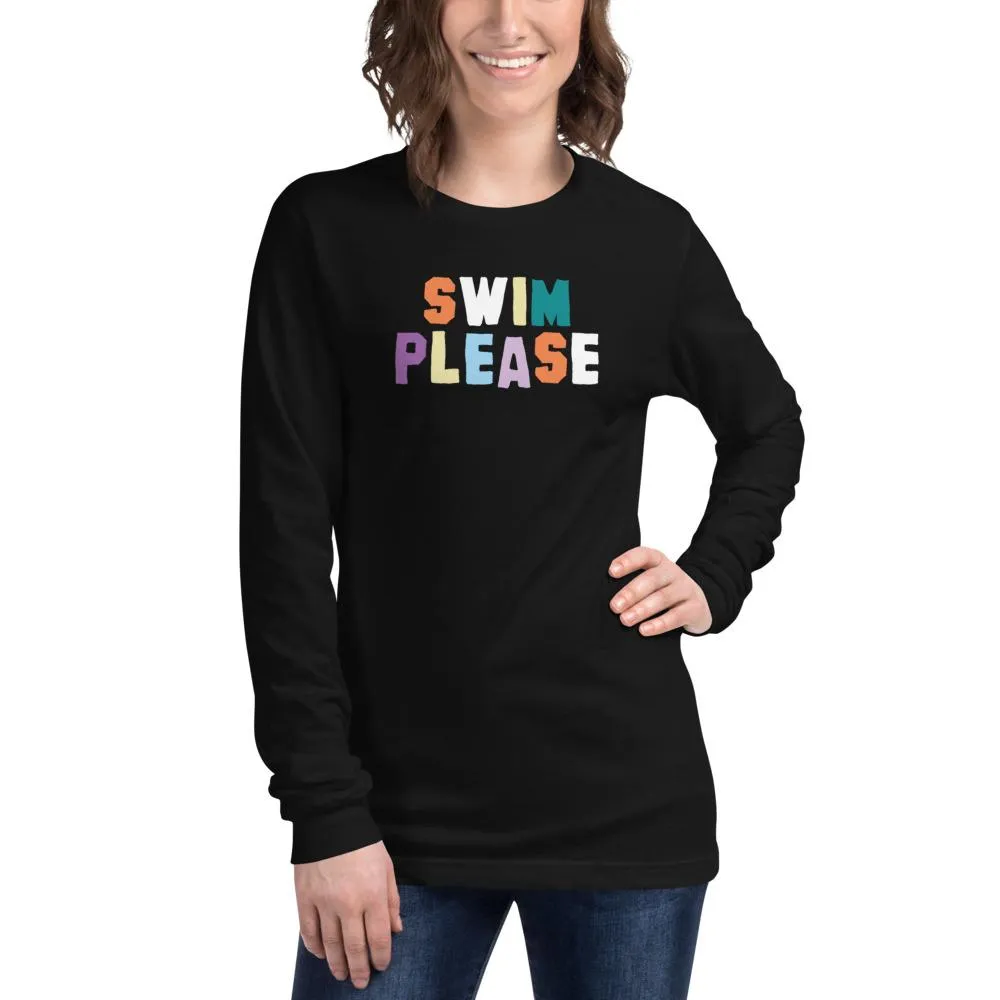 Swimmer Long Sleeve Tee Swim Please