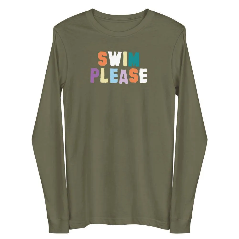 Swimmer Long Sleeve Tee Swim Please