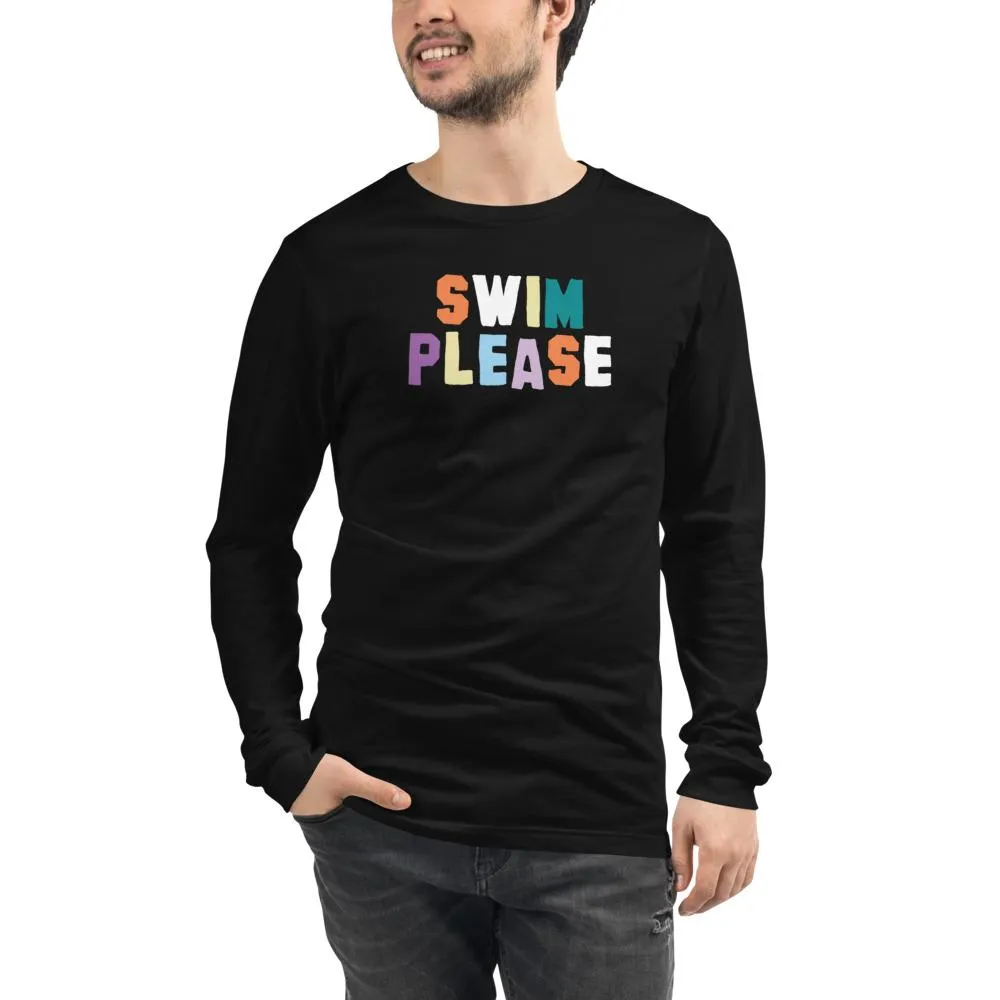 Swimmer Long Sleeve Tee Swim Please