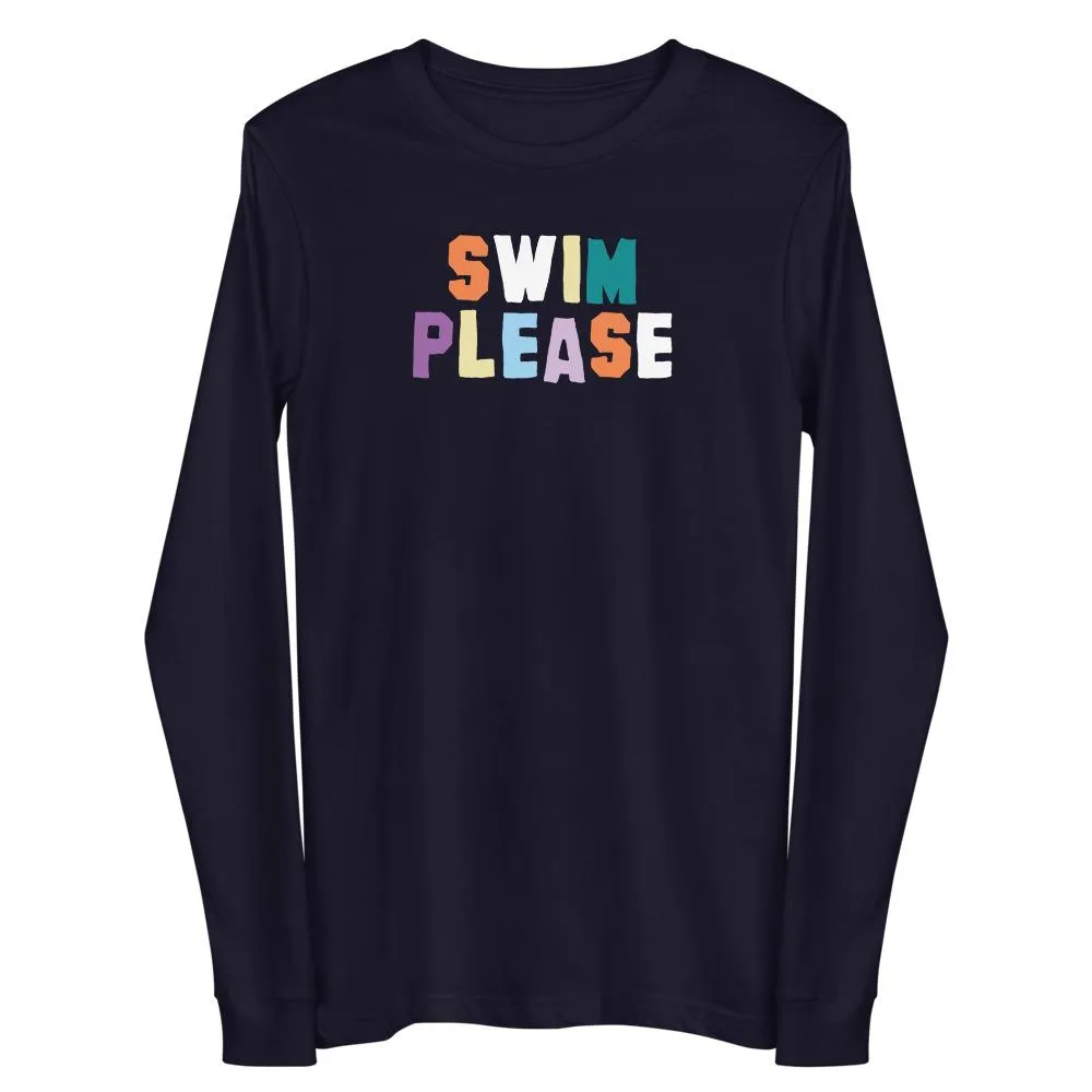 Swimmer Long Sleeve Tee Swim Please