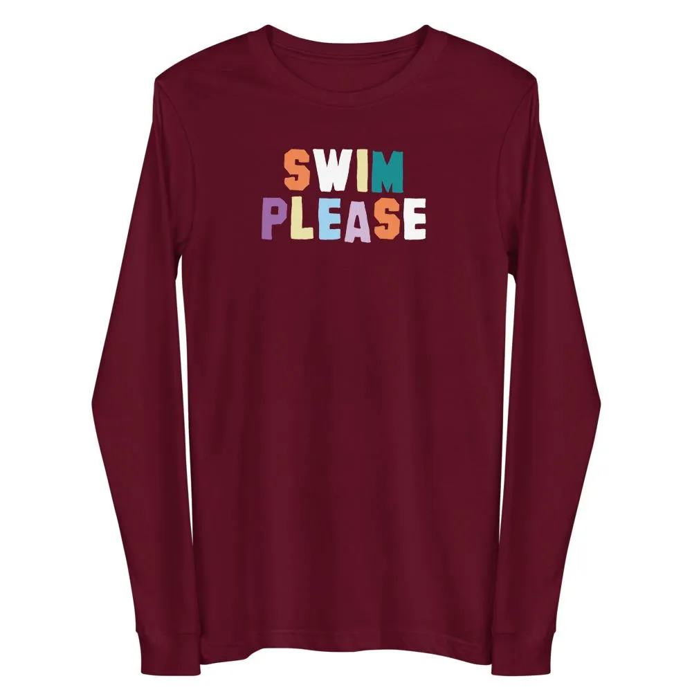 Swimmer Long Sleeve Tee Swim Please