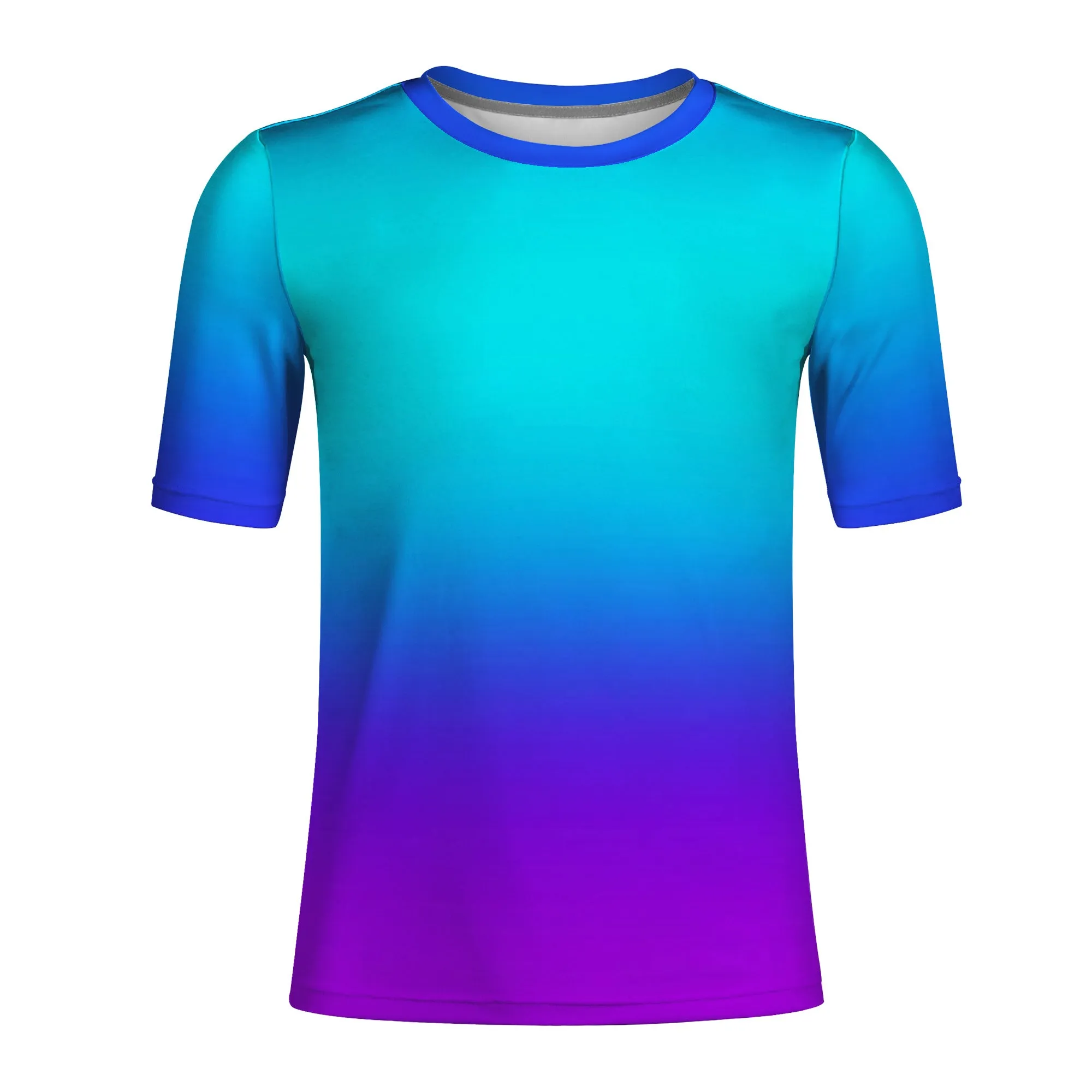 Teal Fade to Purple All Over Print Premium Men /Unisex Premium T-shirt