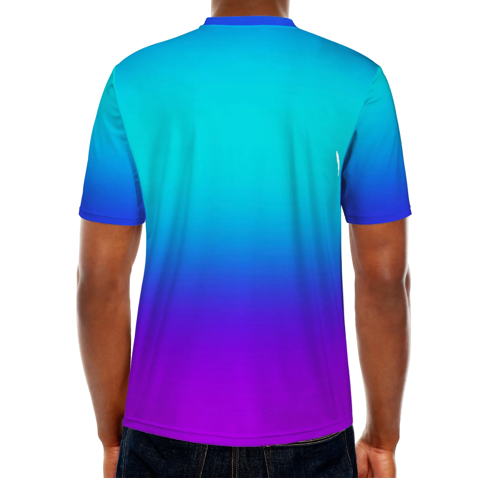 Teal Fade to Purple All Over Print Premium Men /Unisex Premium T-shirt
