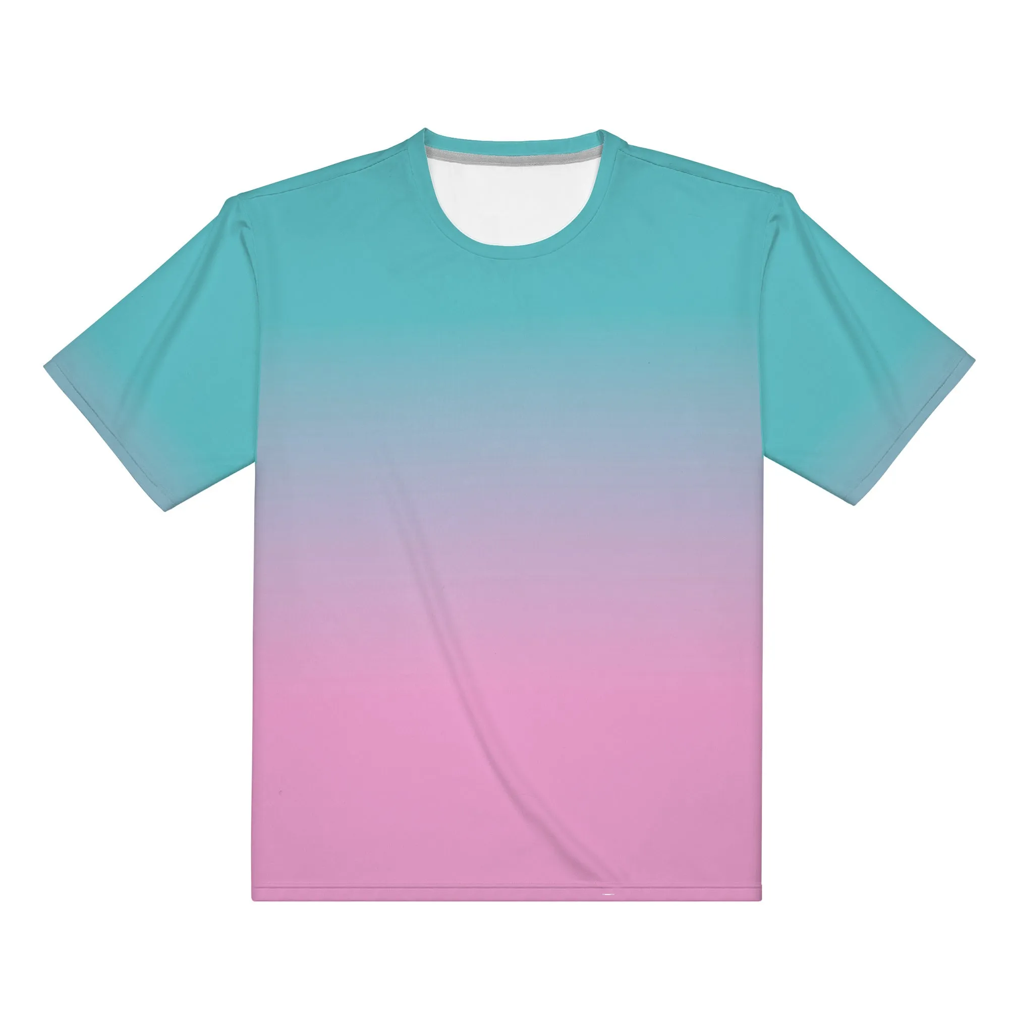 Teal faded to Pink Men's/Unisex All Over Print T-Shirt