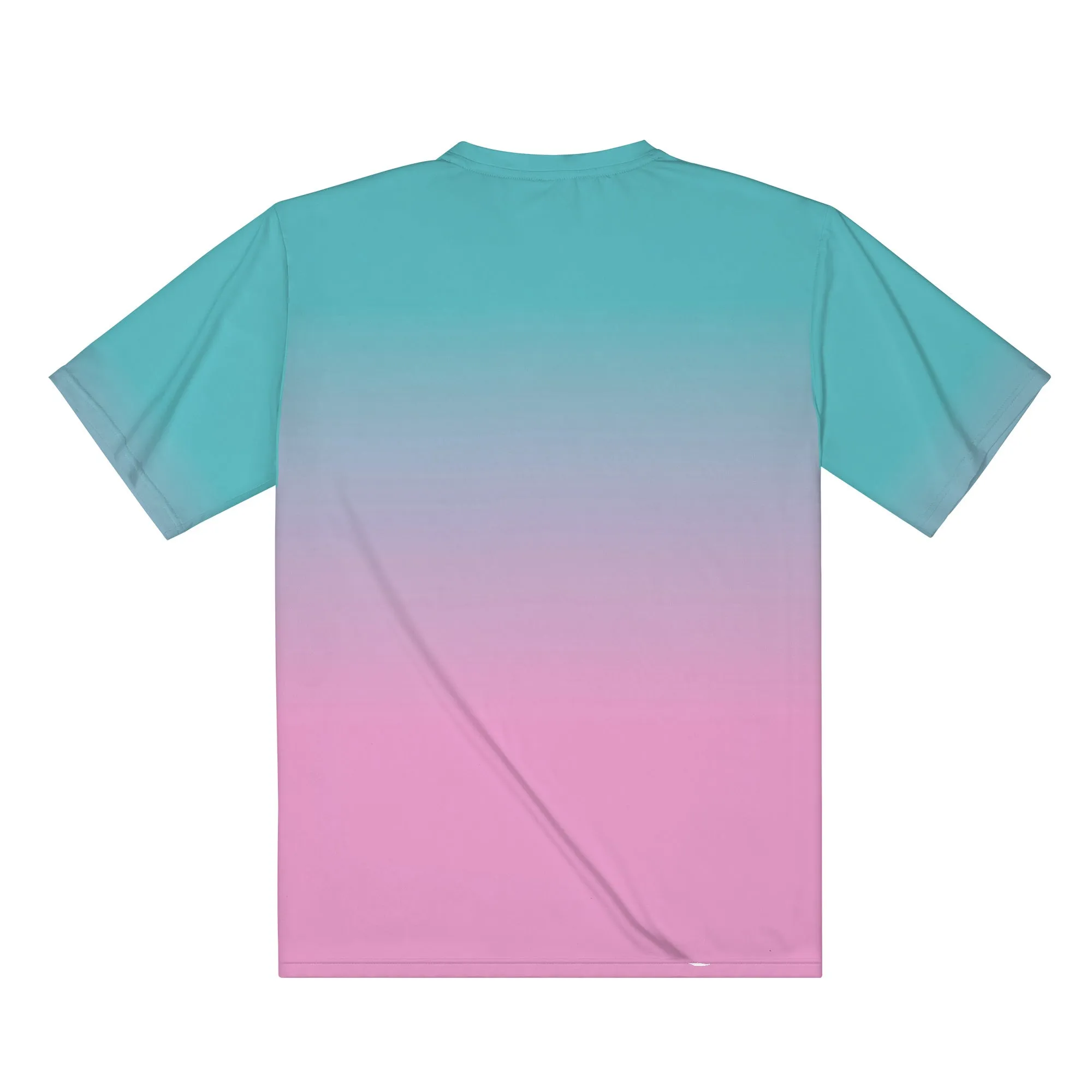 Teal faded to Pink Men's/Unisex All Over Print T-Shirt