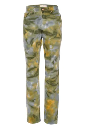 The Agnes Malachite Straight Leg Jeans