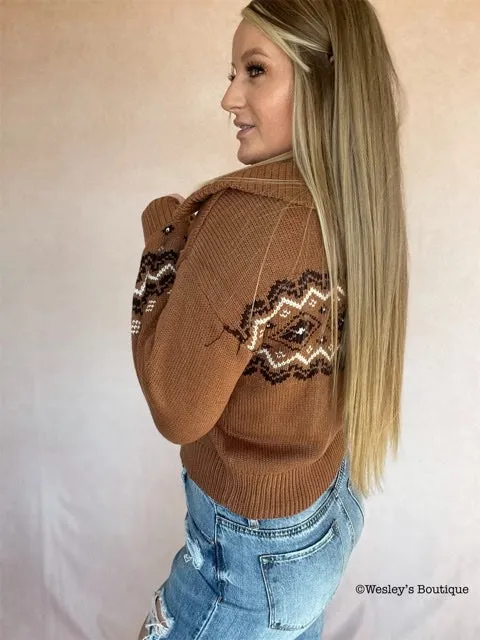 The Back To Breckenridge Quarter Zip Sweater