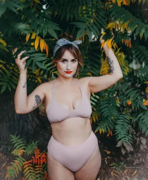 The High Waist Bikini Bottom - Eco - Rose