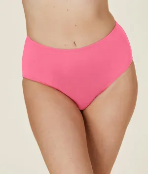 The High Waist Bikini Bottom - Glossy Eco Nylon - Blossom (Archive)