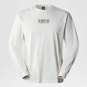 The North Face Men's TNF Est 1966 Long Sleeve T Shirt White Dune