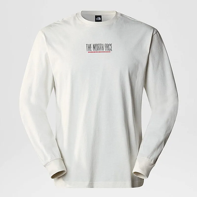 The North Face Men's TNF Est 1966 Long Sleeve T Shirt White Dune