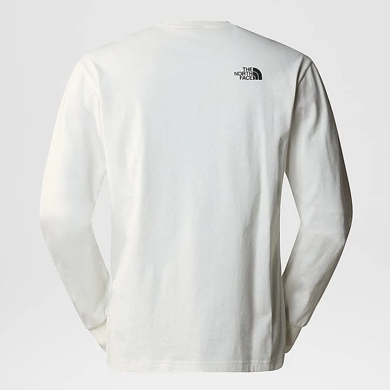 The North Face Men's TNF Est 1966 Long Sleeve T Shirt White Dune