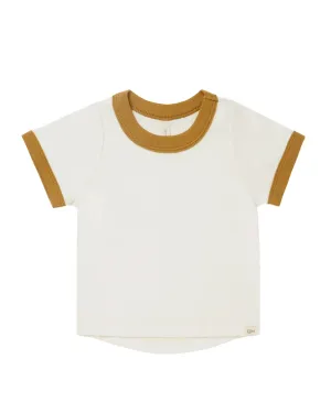 The Ringer Tee by Quincy Mae - Ocre - BABY