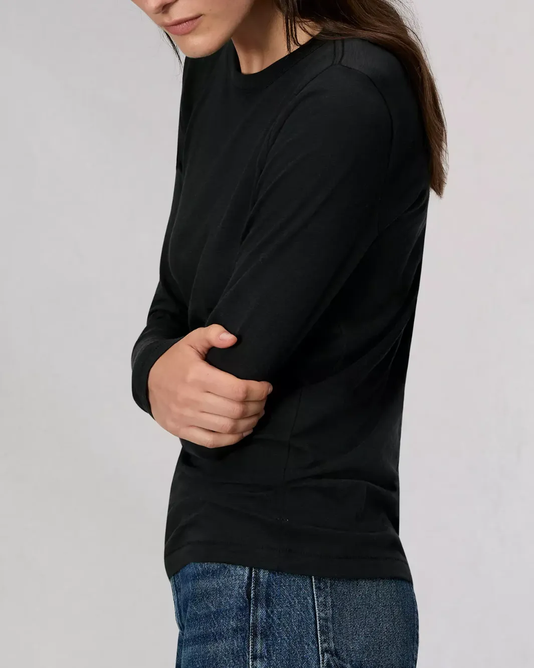 THE SLUB LONGSLEEVE IN BLACK