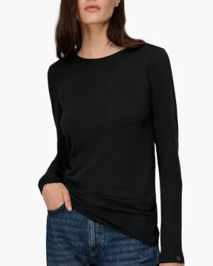THE SLUB LONGSLEEVE IN BLACK