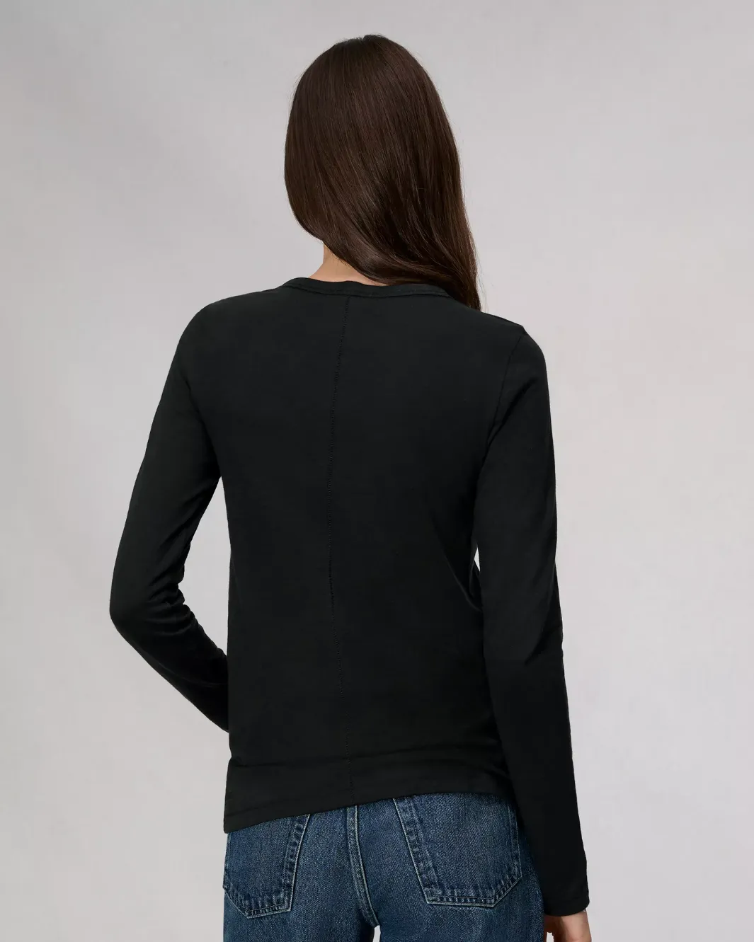 THE SLUB LONGSLEEVE IN BLACK