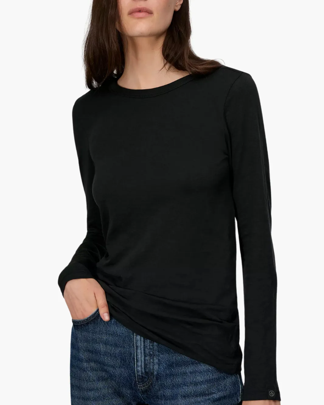 THE SLUB LONGSLEEVE IN BLACK