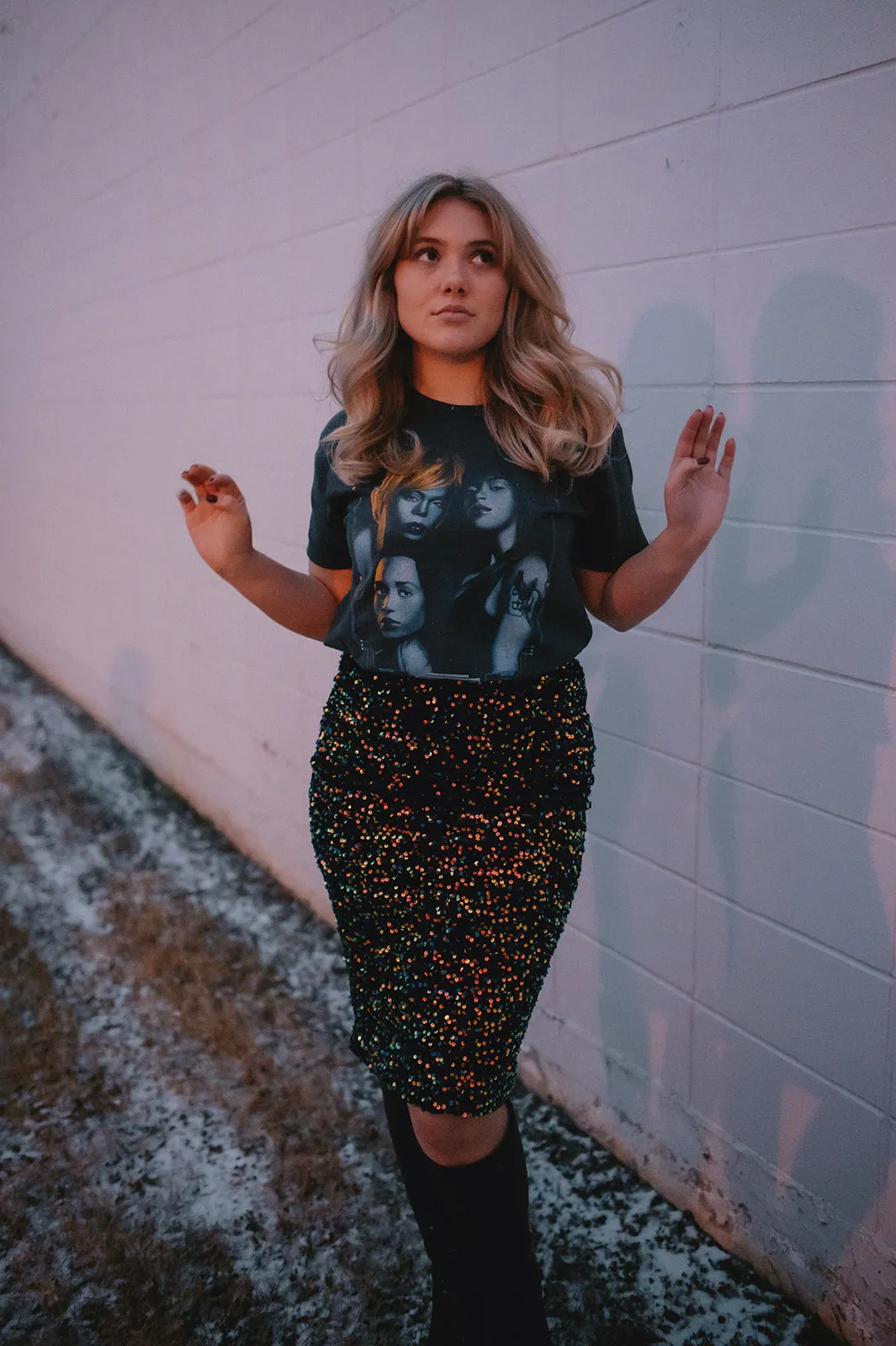 The TLC Fanmail Circuit Board Ringer Tee by Daydreamer