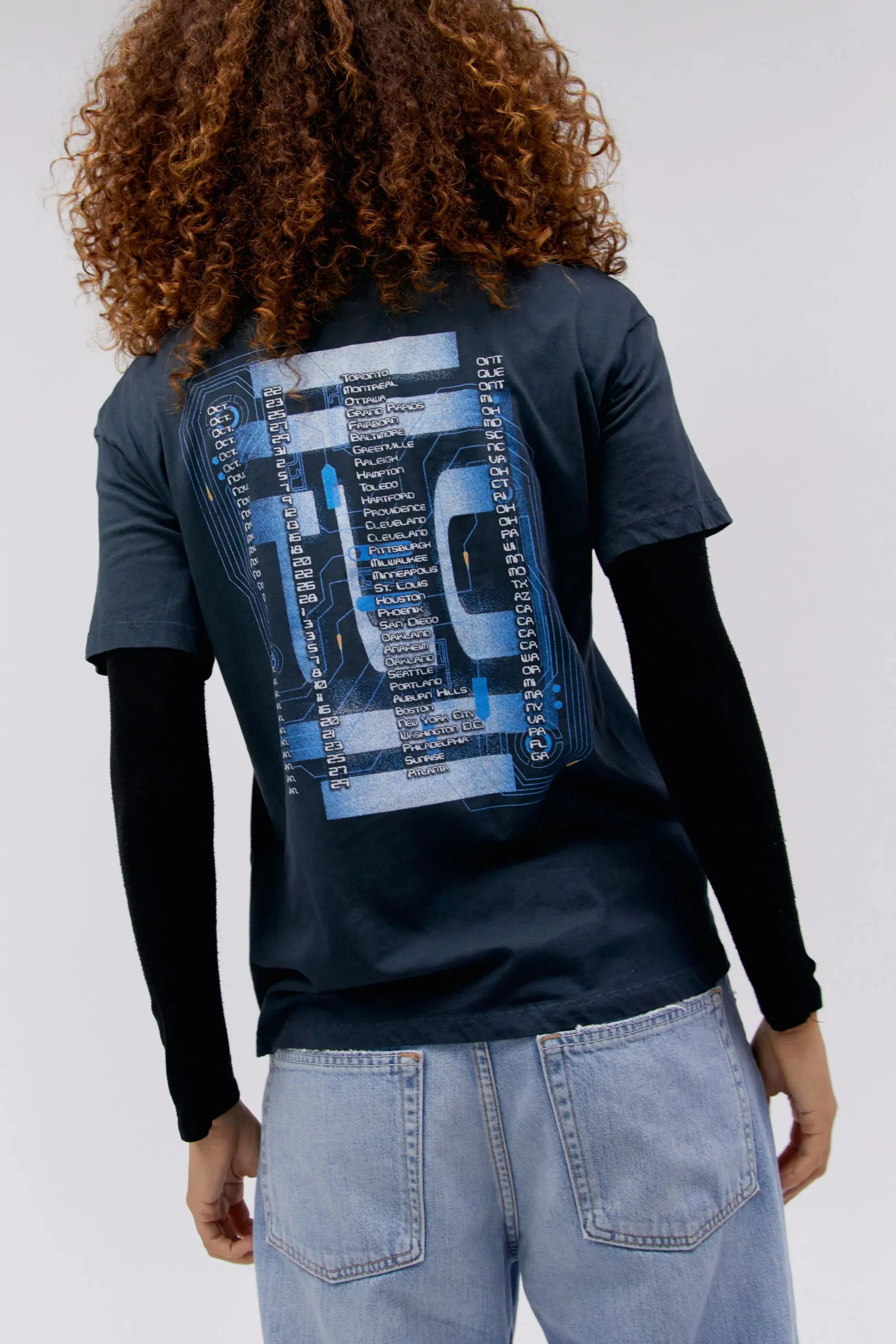 The TLC Fanmail Circuit Board Ringer Tee by Daydreamer