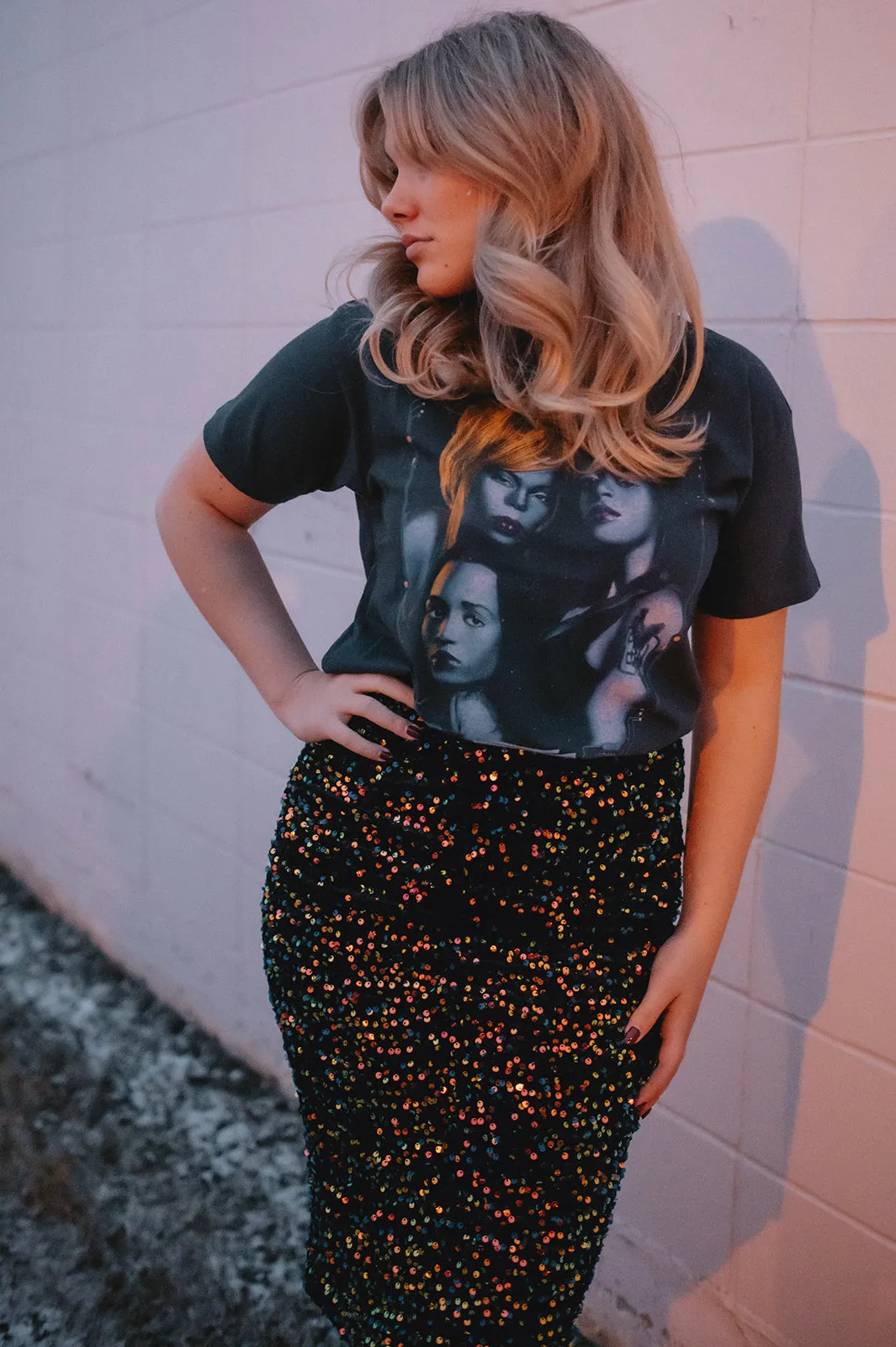The TLC Fanmail Circuit Board Ringer Tee by Daydreamer