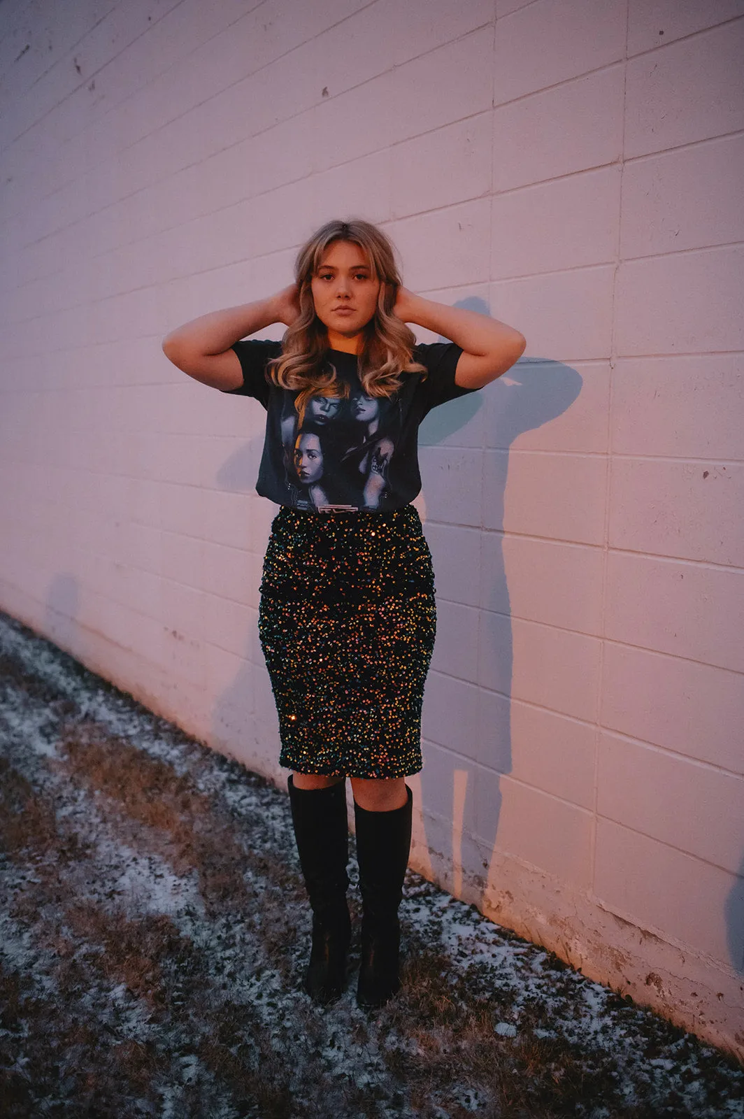 The TLC Fanmail Circuit Board Ringer Tee by Daydreamer