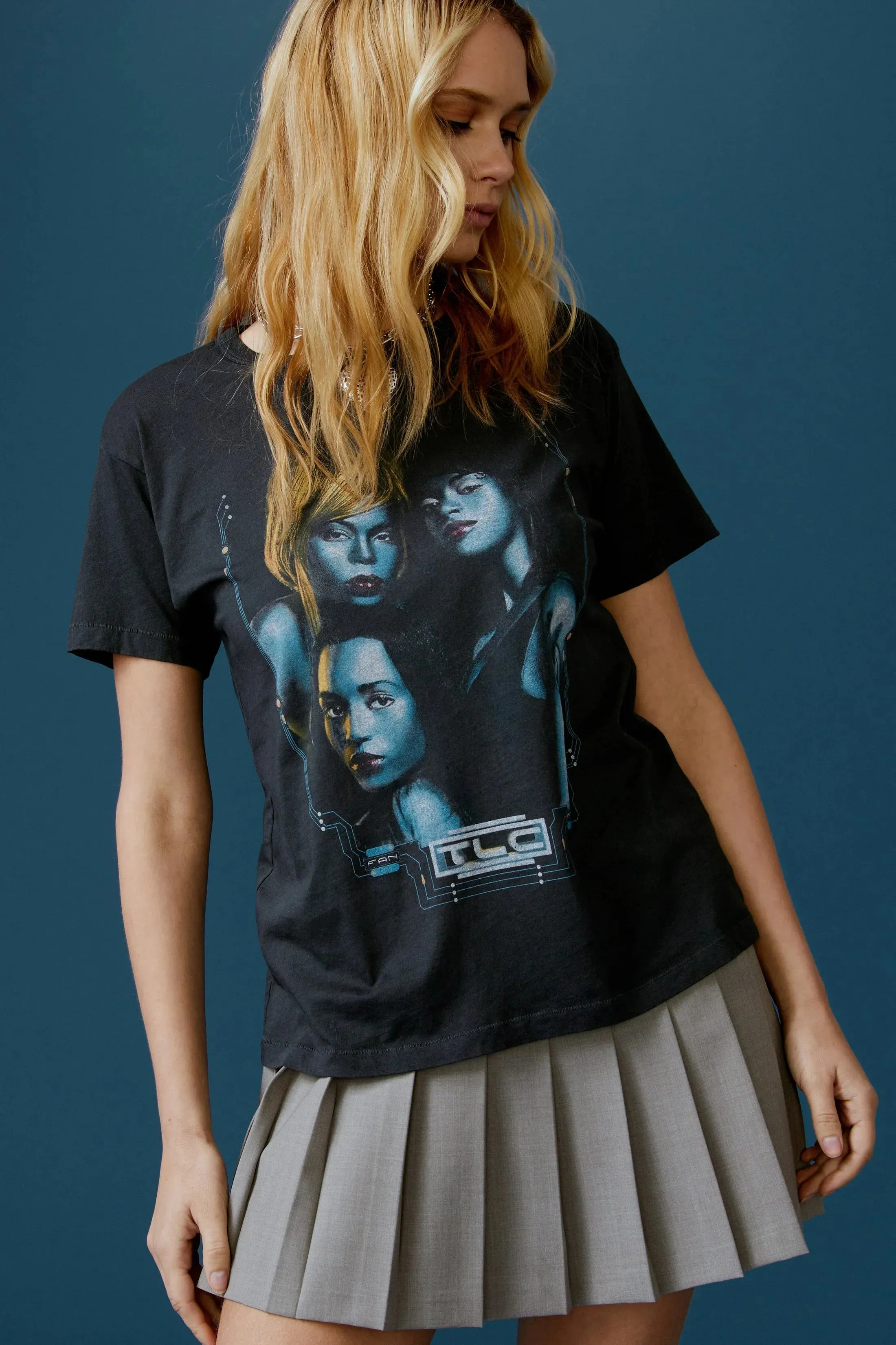 The TLC Fanmail Circuit Board Ringer Tee by Daydreamer