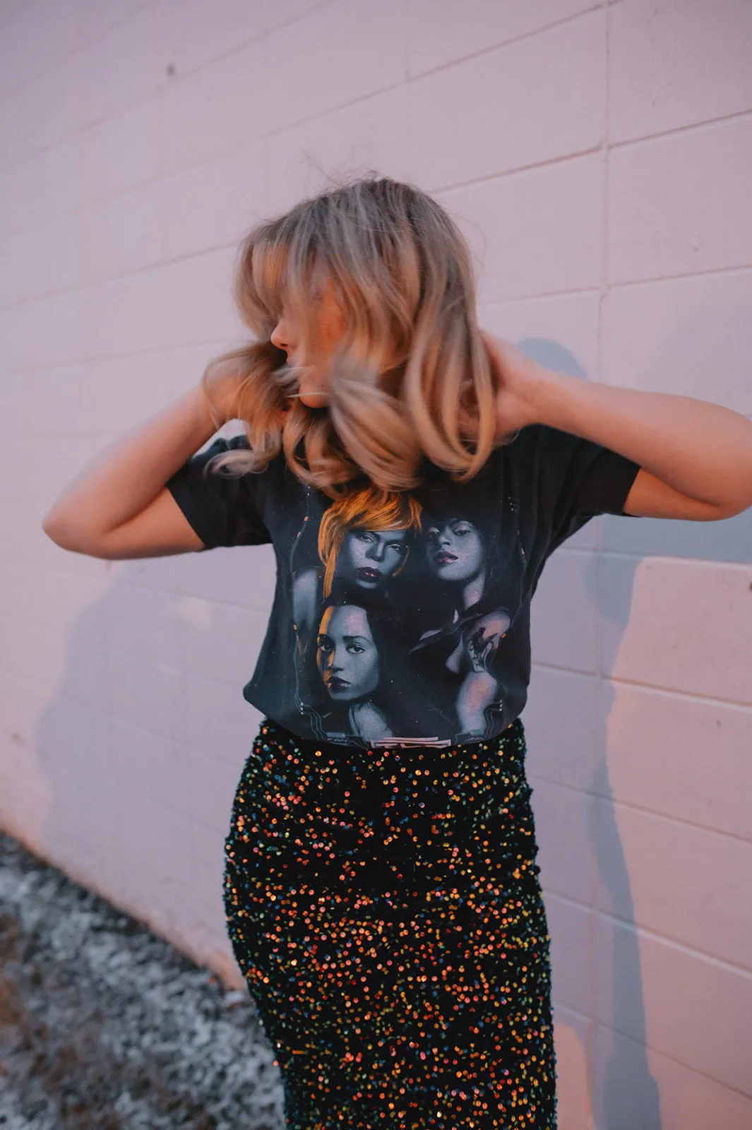 The TLC Fanmail Circuit Board Ringer Tee by Daydreamer