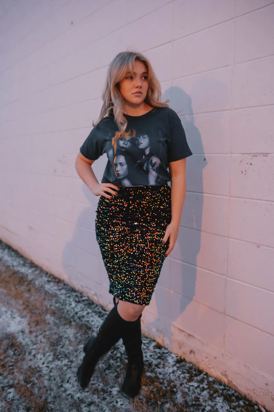 The TLC Fanmail Circuit Board Ringer Tee by Daydreamer