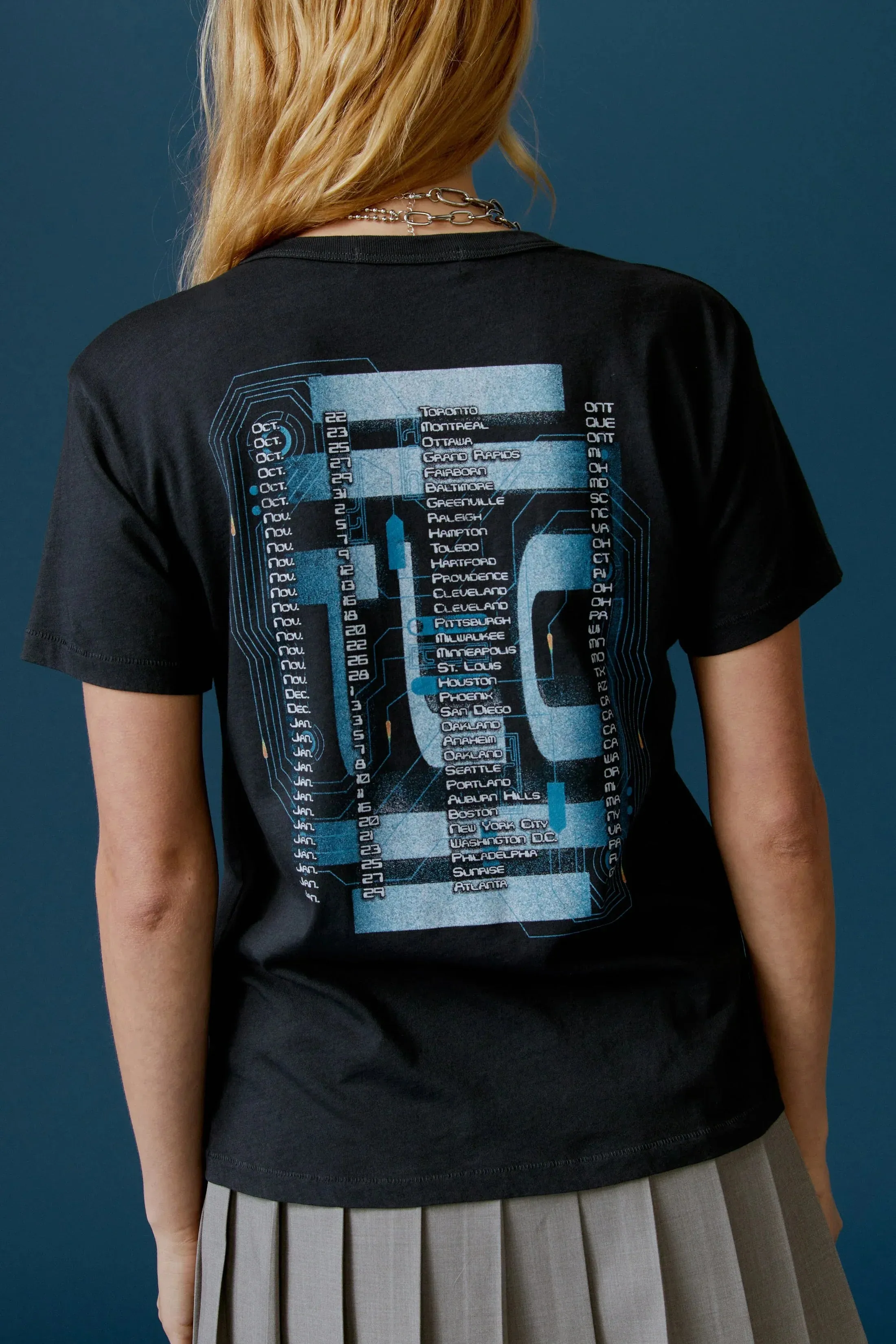 The TLC Fanmail Circuit Board Ringer Tee by Daydreamer