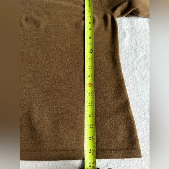 Theory Women's Brown Puffy Long Sleeve Top M