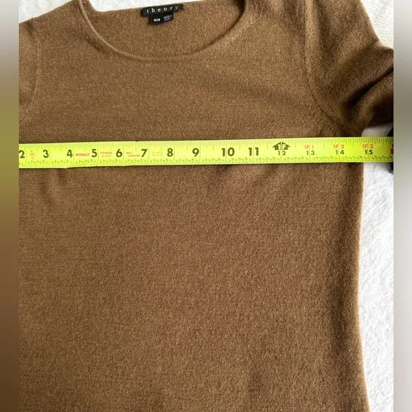 Theory Women's Brown Puffy Long Sleeve Top M