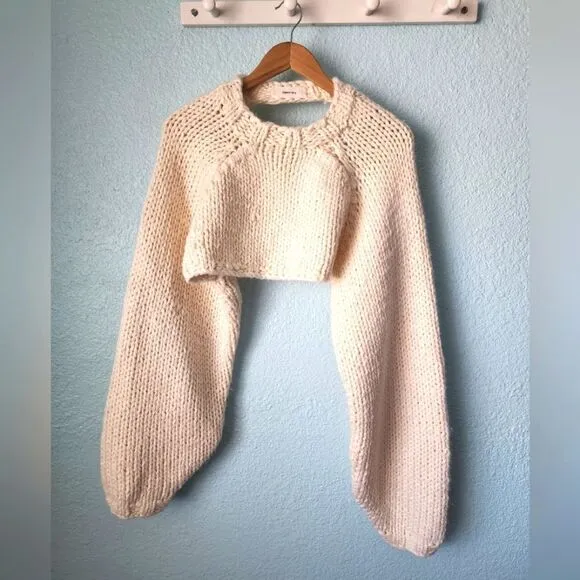 TODAYFUL crop sweater pullover coastal NWOT