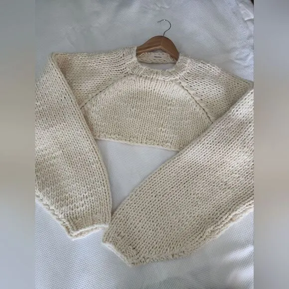 TODAYFUL crop sweater pullover coastal NWOT