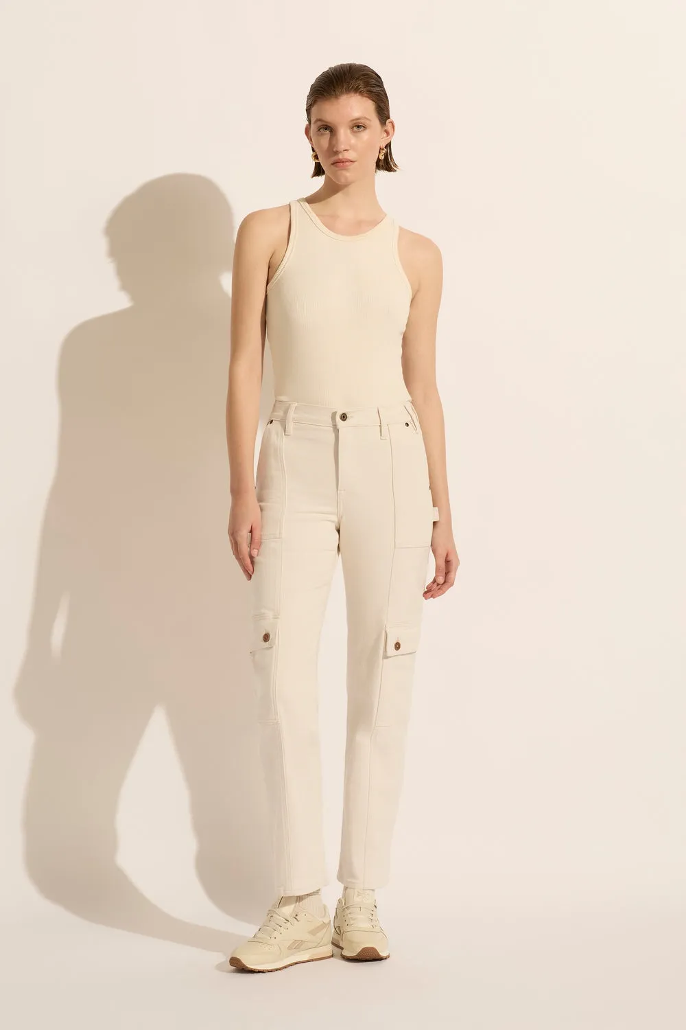 Traveller High Straight Jean Ecru