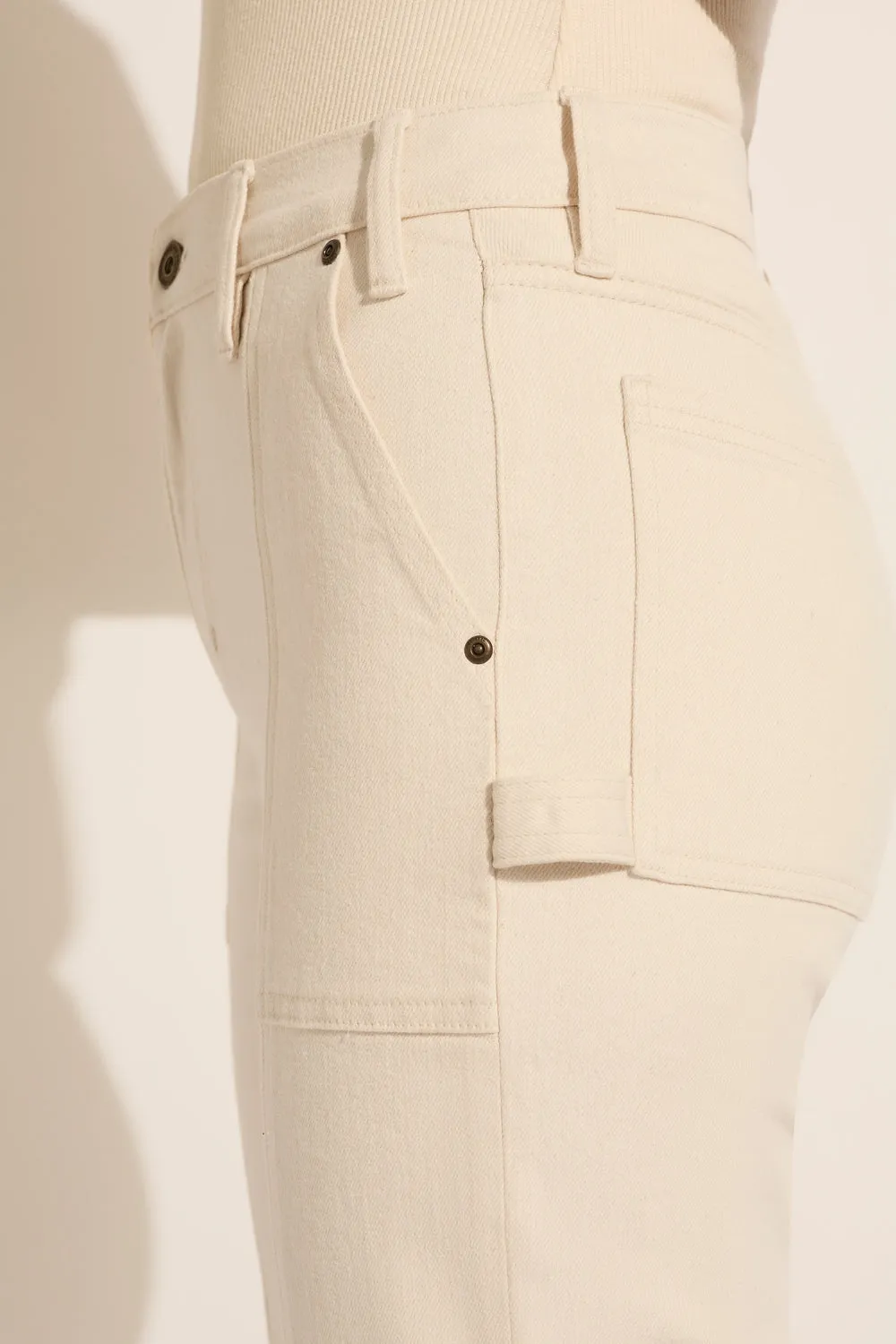 Traveller High Straight Jean Ecru