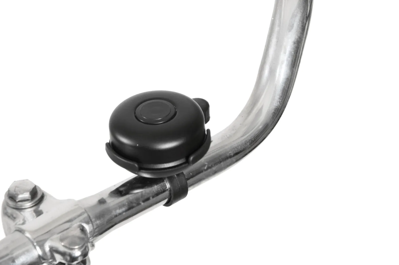 Twice Large Bike Bell - 22.2mm Bar Clamp - Black