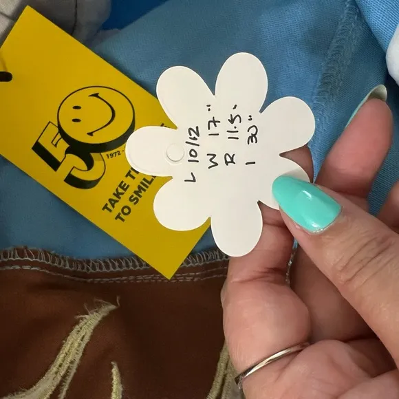 Unique Vintage x Smiley Happy Daisy High Rise Flare Jeans