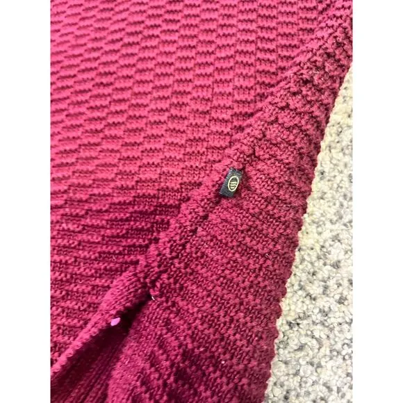 United By Blue Organic Cotton Pullover Crew Neck Knit Sweater Women’s S Rosewood