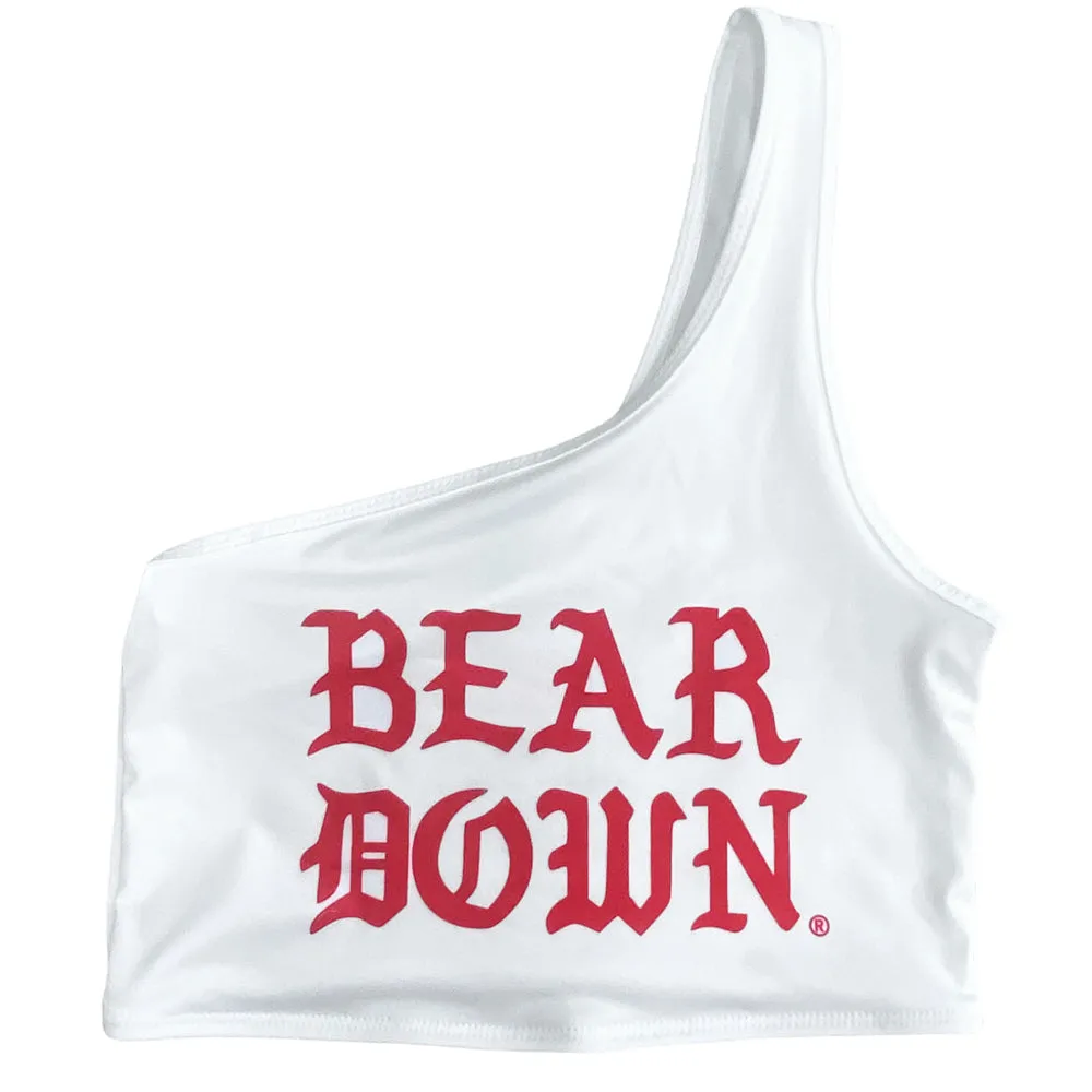 University of Arizona Bear Down One Shoulder Top