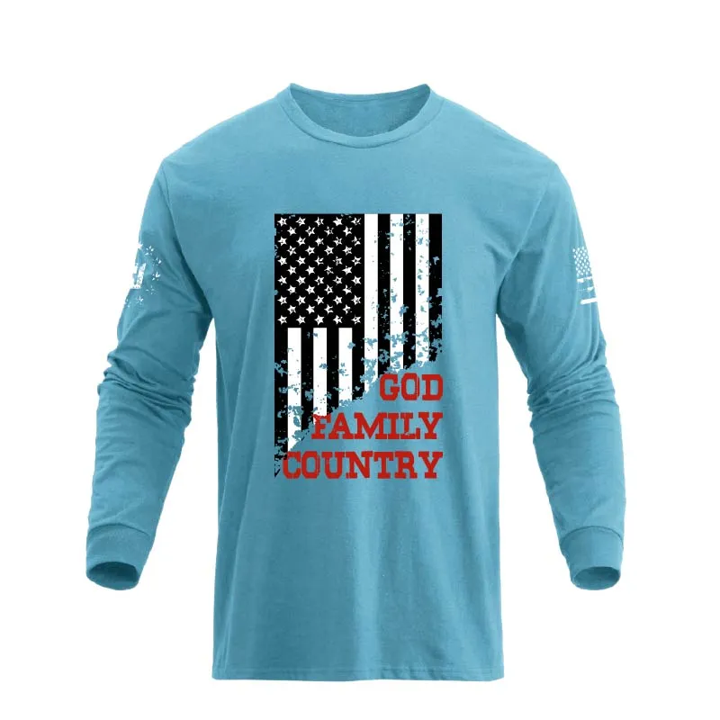 USA FLAG GFC GRAPHIC LONG SLEEVE T-SHIRT