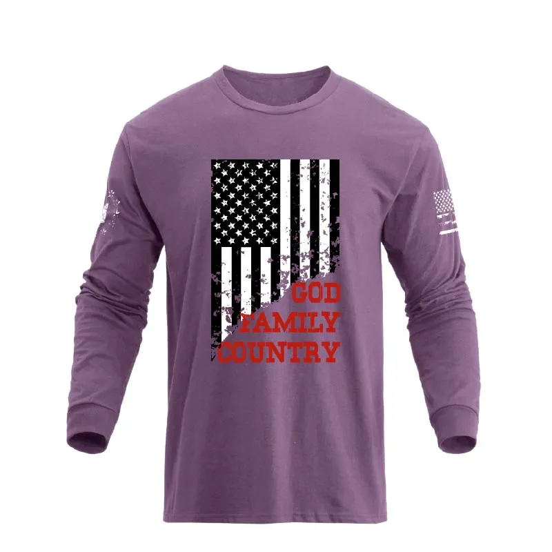 USA FLAG GFC GRAPHIC LONG SLEEVE T-SHIRT